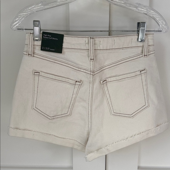 Wild Fable Cream Jean Shorts - Picture 2 of 3